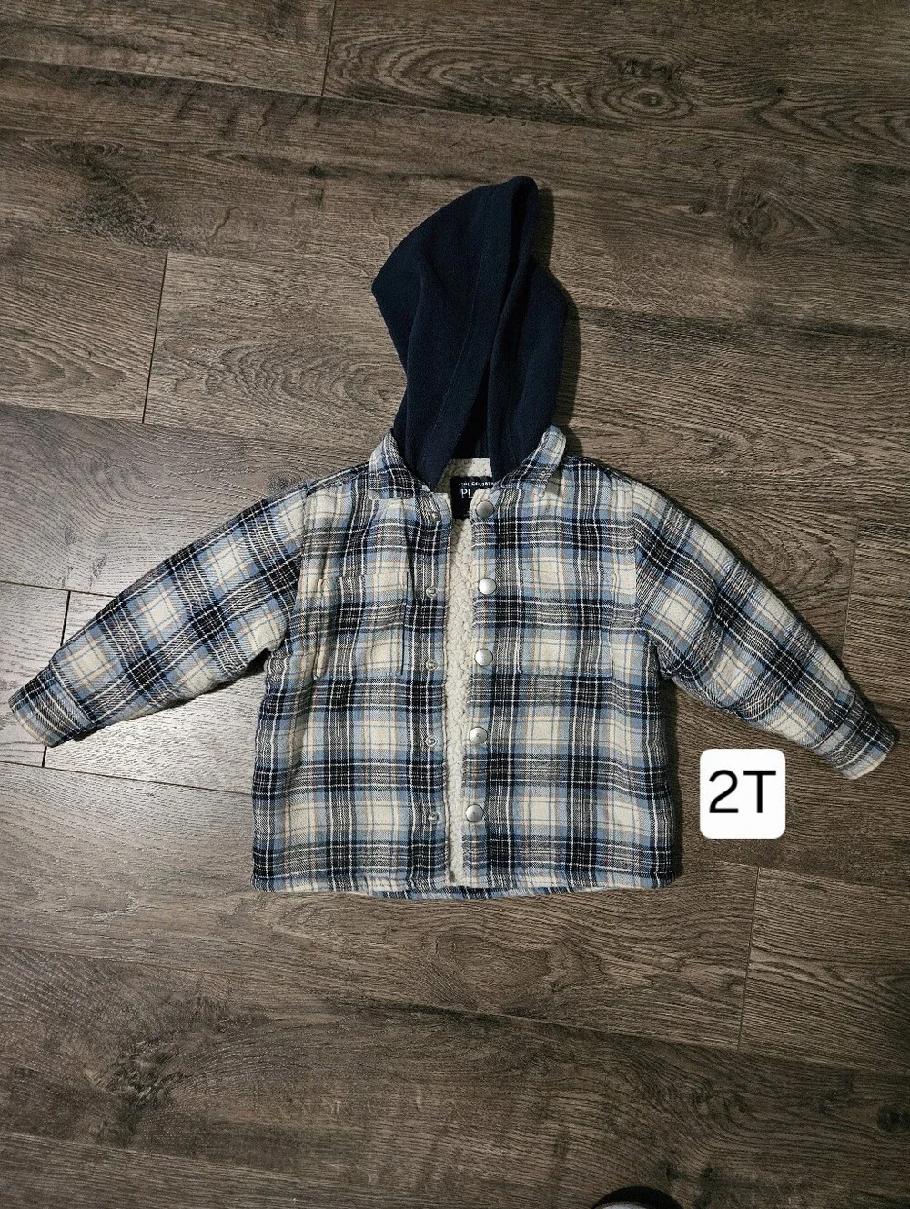 The Childrens Place 2T Faux Sherpa Lined Shacket